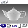 Hans collection white porcelain ceramic tea pot